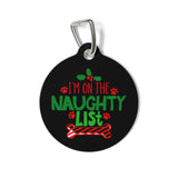 I'm On The Naughty List pet tag