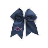 Girl's Monogrammed Hair Bow