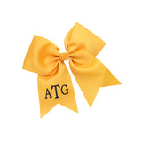 Girl's Monogrammed Hair Bow